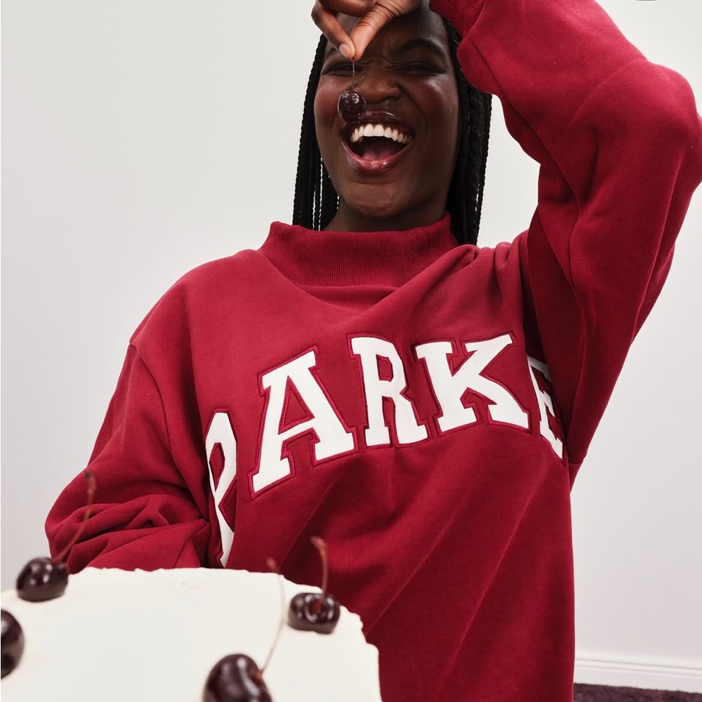 PARKE SOLD OUT VALENTINE’S DAY MOCKNECK - BURGUNDY